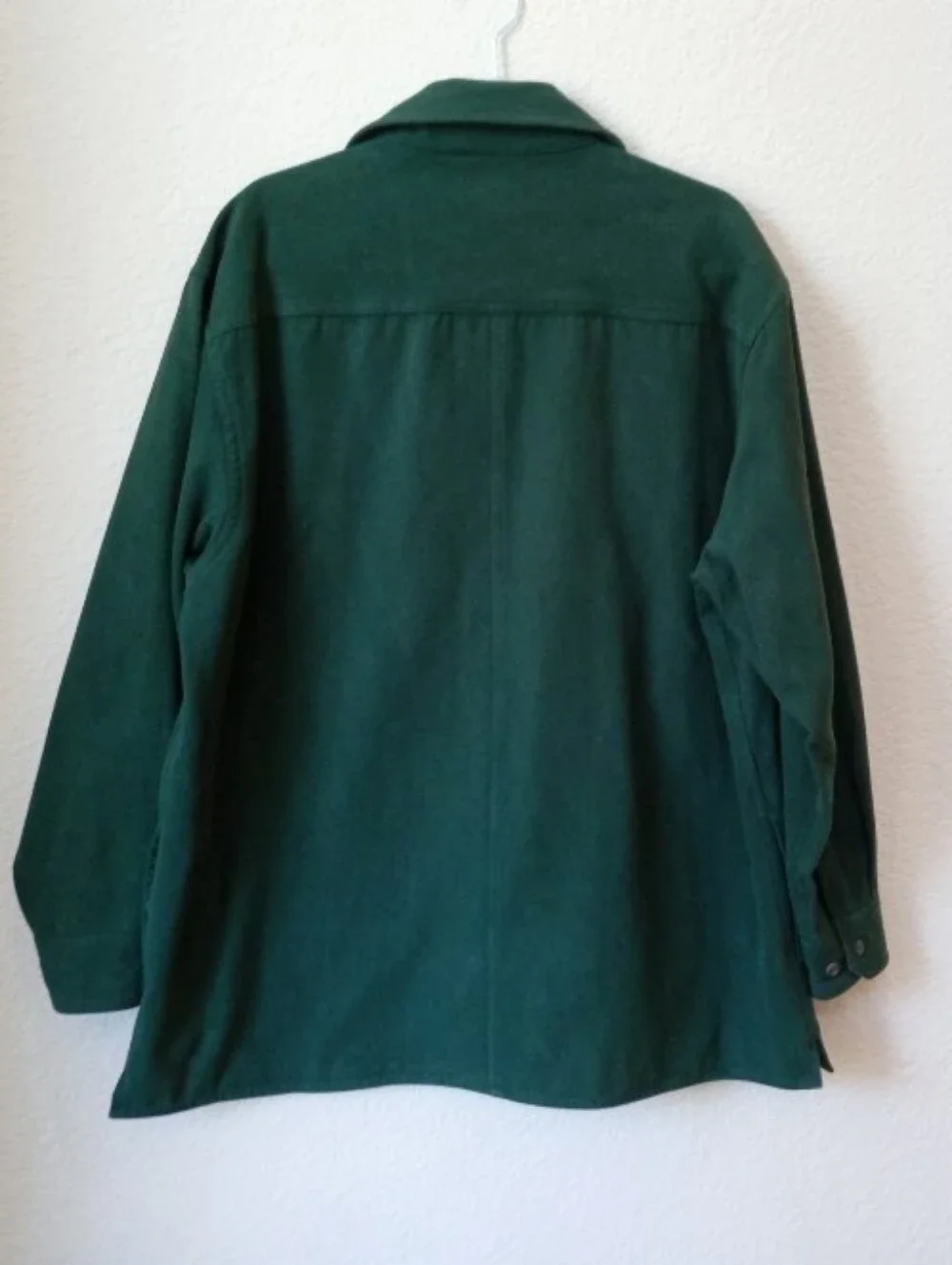 Levi's vintage 1990s thick cotton shirt jacket in deep green
